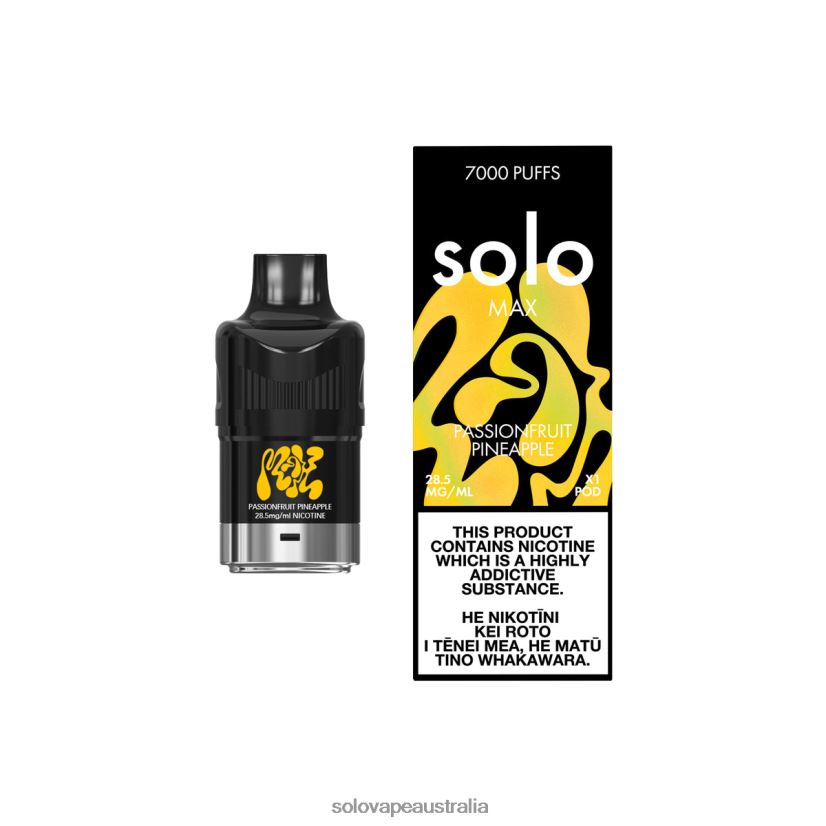 Passionfruit Pineapple Solo MAX Pod ZN6LB081 | Solo Vape Australia