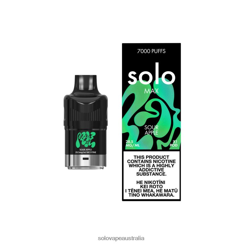 Sour Apple Solo MAX Pod ZN6LB080 | Solo Vape Nicotine