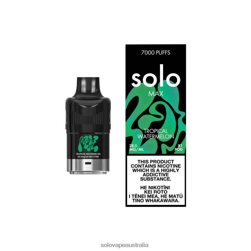 Tropical Watermelon Solo MAX Pod ZN6LB082 | Solo Disposable Vape Review