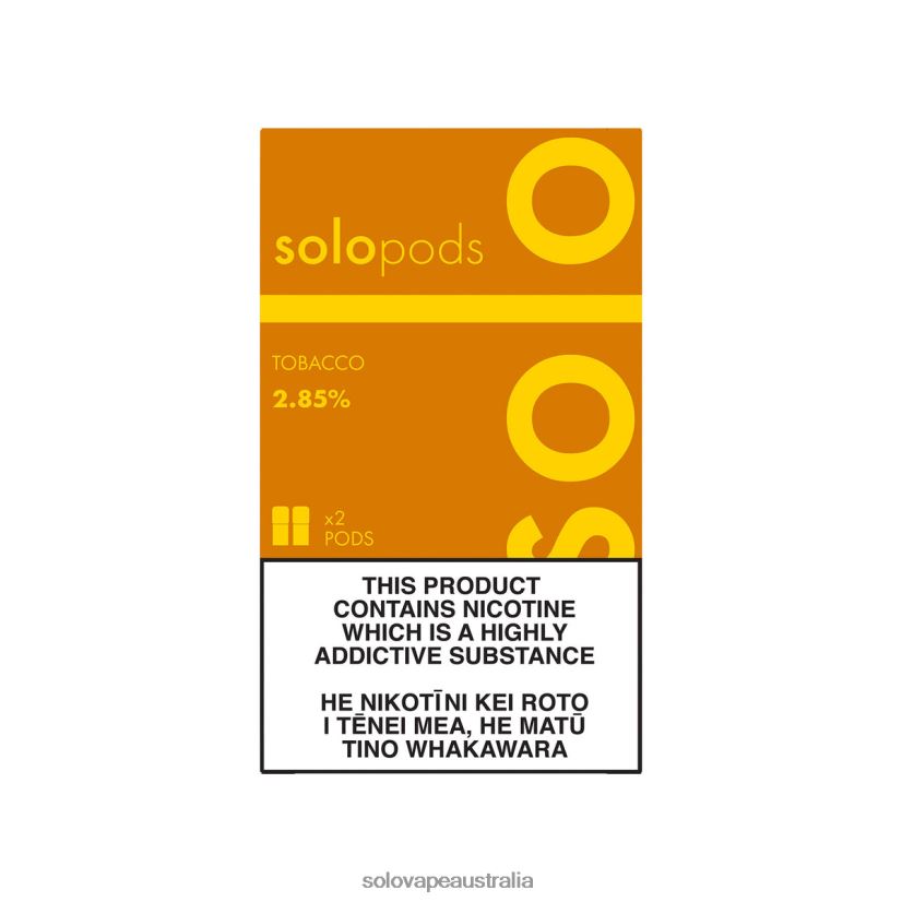 Tobacco Solo Replacement Pod 2-Pack ZN6LB050 | Solo Disposable Vape Review
